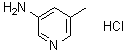 5-甲基-3-吡啶胺盐酸盐分子结构 (CAS 957065-90-6)