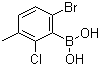 structure of CAS# 957120-28-4, 6-溴-2-氯-3-甲基苯硼酸