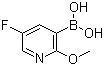 5-氟-2-甲氧基吡啶-3-硼酸分子结构 (CAS 957120-32-0)