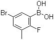 structure of CAS# 957120-61-5, 5-溴-2-氟-3-甲基苯硼酸