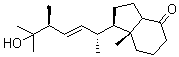 [1R-[1alpha,(1R*,2E,4S*),3abeta,7aalpha]]-八氢-1-(5-羟基-1,4,5-三甲基-2-己烯基)-7a-甲基-4H-茚-4-酮分子结构 (CAS 95716-68-0)