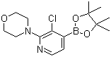 2-(4-吗啉基)-3-氯吡啶-4-硼酸嚬哪醇酯分子结构 (CAS 957198-28-6)