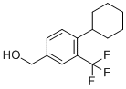 [4-环己基-3-(三氟甲基)苯基]甲醇分子结构 (CAS 957205-23-1)