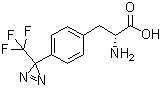 structure of CAS# 95758-95-5, 4-[3-(Trifluoromethyl)-3H-diazirin-3-yl]-D-phenylalanine
