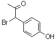 1-溴-1-(4-羟基苯基)-2-丙酮分子结构 (CAS 957828-58-9)