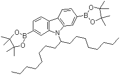 structure of CAS# 958261-51-3, 9-(1-辛基壬基)咔唑-2,7-双(硼酸频哪醇酯)