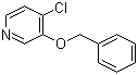 4-氯-3-苄氧基吡啶分子结构 (CAS 958266-09-6)