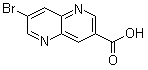 structure of CAS# 958332-87-1, 7-溴-1,5-萘啶-3-羧酸