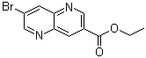 structure of CAS# 958334-48-0, 7-溴-1,5-萘啶-3-羧酸乙酯