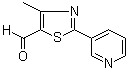 structure of CAS# 958443-39-5, 4-Methyl-2-(3-pyridinyl)-5-thiazolecarboxaldehyde