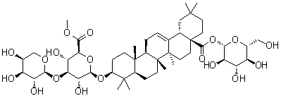 地肤子皂苷 IIa分子结构 (CAS 95851-50-6)