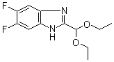 2-(二乙氧基甲基)-5,6-二氟-1H-苯并咪唑分子结构 (CAS 958863-36-0)