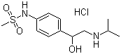 structure of CAS# 959-24-0, 盐酸索他洛尔