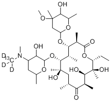 structure of CAS# 959119-26-7, 红霉素-13C-d3