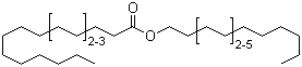 C16-18 脂肪酸 C12-18 烷醇酯分子结构 (CAS 95912-87-1)