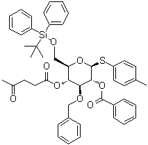 CAS # 959153-40-3, 4-Methylphenyl 6-O-[(1,1-dimethylethyl)diphenylsilyl]-3-O-(phenylmethyl)-1-thio-beta-D-glucopyranoside 2-benzoate 4-(4-oxopentanoate)