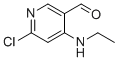 6-氯-4-(乙氨基)-3-吡啶甲醛分子结构 (CAS 959163-01-0)