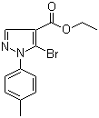 5-溴-1-对甲苯基-1H-吡唑-4-羧酸乙酯分子结构 (CAS 959578-19-9)