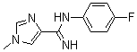 CAS # 959604-70-7, N-(4-Fluorophenyl)-1-methyl-1H-imidazole-4-carboximidamide