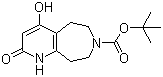 CAS 登录号：959636-64-7, 1,2,5,6,8,9-六氢-4-羟基-2-氧代-7H-吡啶并[2,3-d]氮杂卓-7-羧酸叔丁酯