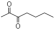 structure of CAS# 96-04-8, 2,3-Heptanedione