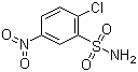 structure of CAS# 96-72-0, 2-Chloro-5-nitrobenzenesulfonamide