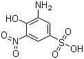 structure of CAS# 96-93-5, 6-硝基-2-氨基苯酚-4-磺酸