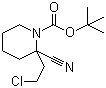2-(2-氯乙基)-2-氰基-1-哌啶羧酸叔丁酯分子结构 (CAS 960294-15-9)