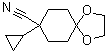 8-环丙基-1,4-二氧杂螺[4.5]癸烷-8-甲腈分子结构 (CAS 960370-95-0)