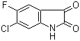 structure of CAS# 96202-57-2, 5-Fluoro-6-chloroisatin