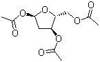 1,3,5-三乙酰基-2-脱氧-alpha-D-赤式戊呋喃糖分子结构 (CAS 96291-74-6)
