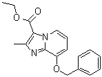 2-甲基-8-(苯基甲氧基)咪唑并[1,2-a]吡啶-3-羧酸乙酯分子结构 (CAS 96428-50-1)