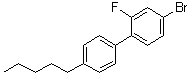 CAS # 96515-25-2, 4-Bromo-2-fluoro-4'-pentyl-1,1'-biphenyl
