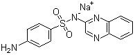 structure of CAS# 967-80-6, 磺胺喹噁啉钠