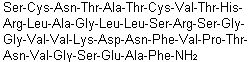 1-L-丝氨酸-3-L-天冬氨酰胺-25-L-天冬氨酸-35-L-谷氨酸-alpha-降钙素基因相关肽分子结构 (CAS 96827-03-1)
