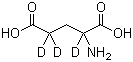 DL-谷氨酸-2,4,4-D3分子结构 (CAS 96927-56-9)