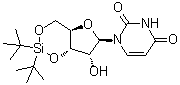 3',5'-O-(二叔丁基硅烷二基)尿苷分子结构 (CAS 97219-04-0)