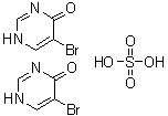 structure of CAS# 97234-97-4, 5-溴-4(3H)-嘧啶酮半硫酸盐