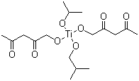 双(乙酰丙酮基)异丁氧基异丙氧基钛酸酯分子结构 (CAS 97281-09-9)