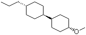 反,反-4-甲氧基-4'-正丙基-1,1'-联二环己烷分子结构 (CAS 97398-80-6)