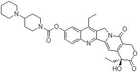 structure of CAS# 97682-44-5, Irinotecan