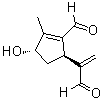 structure of CAS# 97856-19-4, (1R-trans)-2-Formyl-4-hydroxy-3-methyl-alpha-methylene-2-cyclopentene-1-acetaldehyde