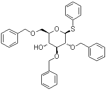 Phenyl 2,3,6-tri-O-benzyl-beta-D-thioglucopyranoside molecular structure (CAS 97974-20-4)