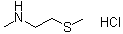 N-甲基-2-(甲硫基)乙胺盐酸盐分子结构 (CAS 98021-13-7)
