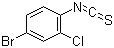 4-溴-2-氯苯基异硫氰酸酯分子结构 (CAS 98041-69-1)