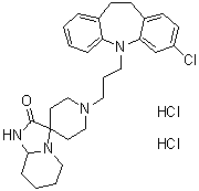 structure of CAS# 98043-60-8, Mosapramine dihydrochloride