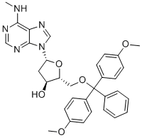 5'-O-DMT-N6-甲基-2'-脱氧腺苷分子结构 (CAS 98056-69-0)