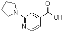 2-(1-吡咯烷基)-4-吡啶羧酸分子结构 (CAS 98088-04-1)