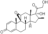 CAS # 981-34-0, 16-beta Methyl Epoxide, 9beta,11beta-Epoxy-17alpha,21-dihydroxy-16beta-methylene-pregna-1,4-diene-3,20-dione