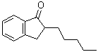 structure of CAS# 98190-98-8, 2,3-Dihydro-2-pentyl-1H-inden-1-one